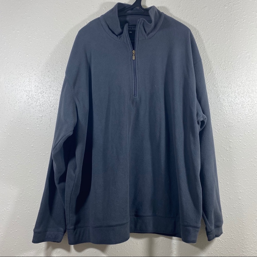 Pebble Beach quarter Zip Pullover Fleece  XXL GRAY FLEECE long sleeve Go…